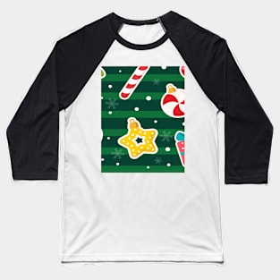 Christmas Pattern Baseball T-Shirt